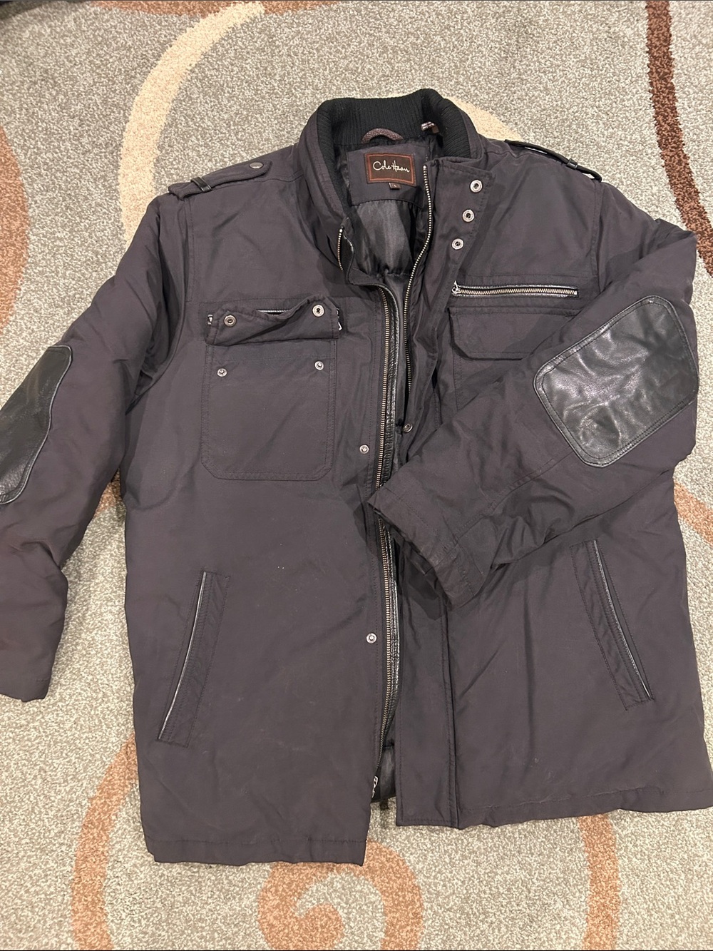Cole Haan Men's Military Field Jacket in Black